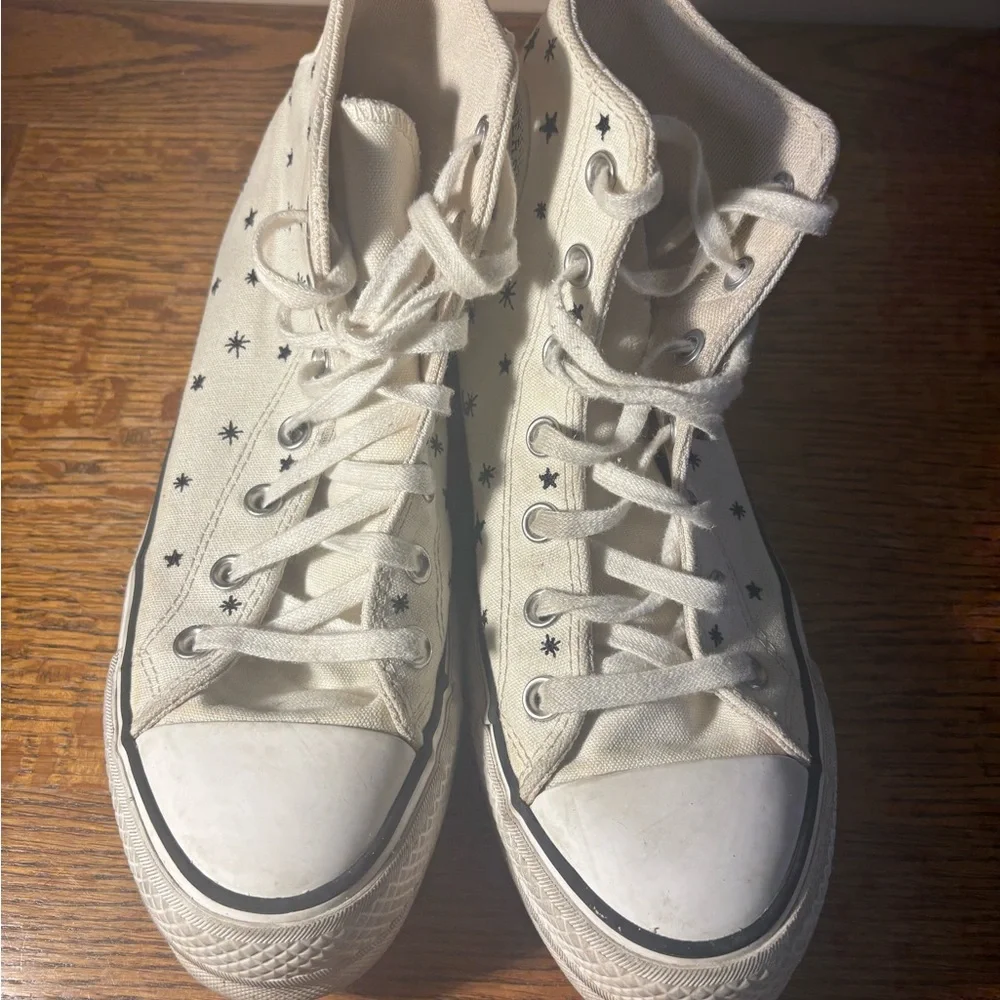 Converse High-Top Sneakers - Crystal Energy Platform White, 8 - Picture 5 of 10